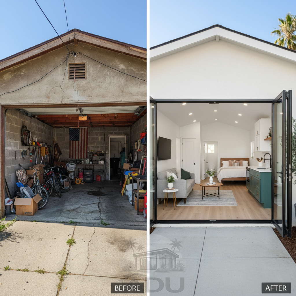 Before and After Garage ADU
